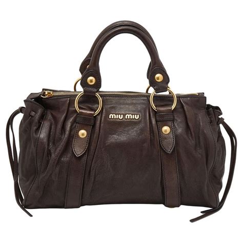 miu miu brown leather bag|miu michael bags for women.